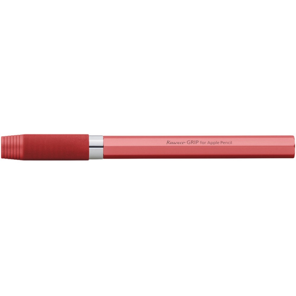 Kaweco Grip for Apple Pencil Textured Red Aluminum Octagonal Shape 10001761
