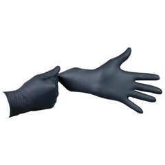 Microflex BD-1004-NPF Black Dragon Zero PF Nitrile Exam Gloves – X-Large