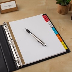 Avery 5-Tab Binder Dividers, Insertable Multicolor Big Tabs, 1 Set (11121)