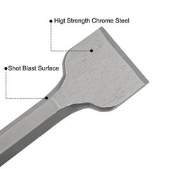 Cranked Drill Chisels 50mm Masonry Chisel Bit Hex Shank Jack Hammer Remove Scale