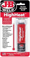 J-B Weld 8297 HighHeat 500 Degree Epoxy Putty Stick – 2 oz. , Grey