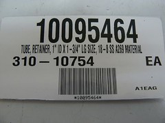 LOT OF 28 NEW 310-10754 STAINLESS STEEL TUBE RETAINER 1″ ID X 1 3/4″ L