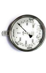 High Pressure Gauge Dual Scale Pointer 0-50000 PSI /0-3500 BAR 6″150MM Dial