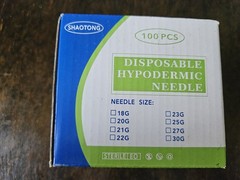 30 Gauge 1/2 Inch Needle with Caps, Sterile Disposable Luer Lock 30G inch