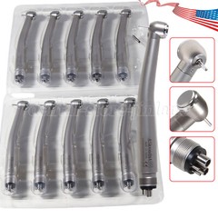 4 Hole Dental High Speed Handpiece Large Head Single Water Spray Air Turbine 10