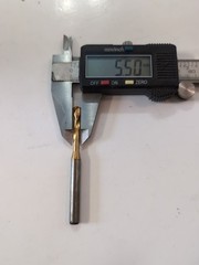 5.5 mm M35 DRILL BIT HSS TiN [PRECISION TWIST DRILL] (QTY: 1) USA NOS