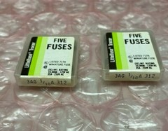 LITTLEFUSE 3AG 1/10A 312 (TOTAL 10 FUSES – (2) PACKS OF 5 IN EACH PACK)