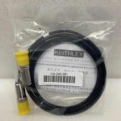 Keithley CA-240-2B1 Triax Test Cable Low Noise 3-Slot Triaxial Male 2 Meters