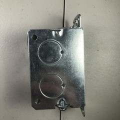 Thomas & Betts 51 Galvanized Steel 1-Gang Gangable Switch Box 2 Inch x 3 Inch…