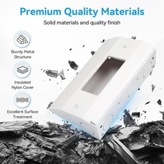 Under Cabinet Outlet Box, Easy to Install, Reserved Knock-Out Holes, Solid Ma…