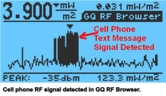 GQ EMF-380V2 3in1 EMF Meter RF detector up to 8GHz & 2.5Ghz RF Spectrum Analyzer