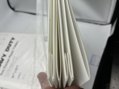 Lot of 18 JAM Paper Heavy Duty Plastic Two Pocket Folders White 9.5″ x 11-5/8″