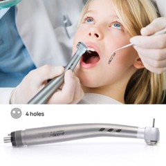 LED High Speed 4 Spray E-generator Handpiece Ceramic Push Button Stainless Body