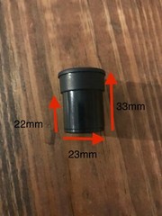 Microscope Eyepiece 10X PLSTC 9mm view (Mount: 23mm dia, 22mm depth) (Pack of 2)