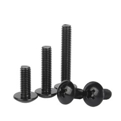 M3 M4-M6 Black Stainless Steel Cross Phillips Truss Large Round Head Screw Bolt