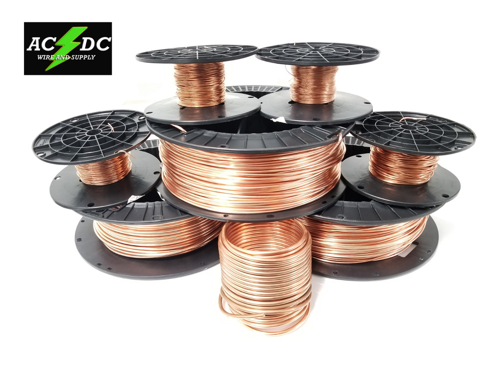 20 AWG Gauge Bare Copper Wire Buss Wire 100′ Length 0.035″ Natural