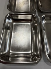 Polar Ware Stainless Steel 18-8 Steam Table Pans 1/9 Size USA Made Lot of 6