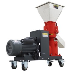 6mm Sheep/Pig Feed Pellet Mill Machine with Stainless Square Hopper 3Roller 220V
