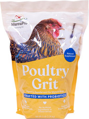 Chicken Grit with Probiotics – Crushed Granite Grit for Backyard Chickens, Suppo