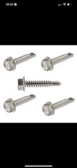 1000 pcs Hex Washer Head 10 x 3/4 Self-Drilling Tek Screw IHW #3 Point