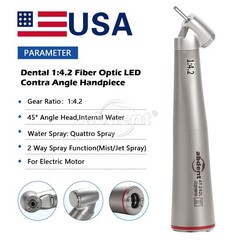 Dental 45° Angle Surgical Handpiece Electric 1:4.2 Mist Jet Spray NSK TiMax Z45L