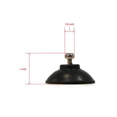 Reacher Rubber Cup Tips with Locknuts for Indoor and Outdoor Reaching Tools