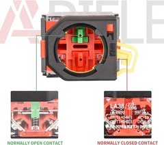 22mm IP67 Waterproof Emergency Stop Push Button Switch 2NC DP Style: LA36-02ZS