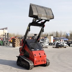 2025 13.5HP Mini Skid Steer Loader B&S Gasoline Stand-on Gas Electric Start
