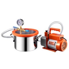 Uimoso 1.5 Gallon Vacuum Chamber 3.5CFM Single Stage Pump Degassing Chamber Kit