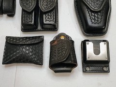 Duty Belt Accs. Flashlight Mace Double Mag Radios Key Cuff Glove Belt Keepers