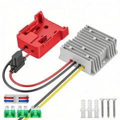 DC 18V to 12V 20A 240W Step Down Converter Compatible with Milwaukee 18V Battery