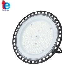 4 Pcs With Hook Safety Rope 150W UFO LED High Bay Light 18000LM Lighting Fixture