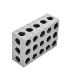 1 Pair 2-4-6 Blocks 23 Holes Matched Ultra Precision .0002″ Machinist 246 Jig
