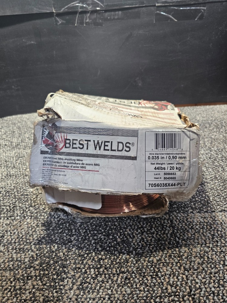 Best Welds 70S6035X44-PLT MIG Welding Wire, 0.035 in Wire Dia, 44 lb Spool