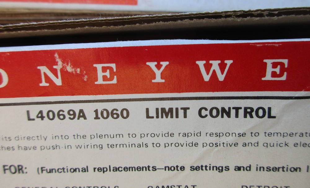 Honeywell Tradeline L4069A 1060 Limit Control ~ NOS