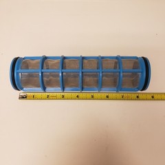 Lot of 12 Mesh Filter Screens – 8″ X 2 ” Red, Blue, Gray – Inline Water/Irr