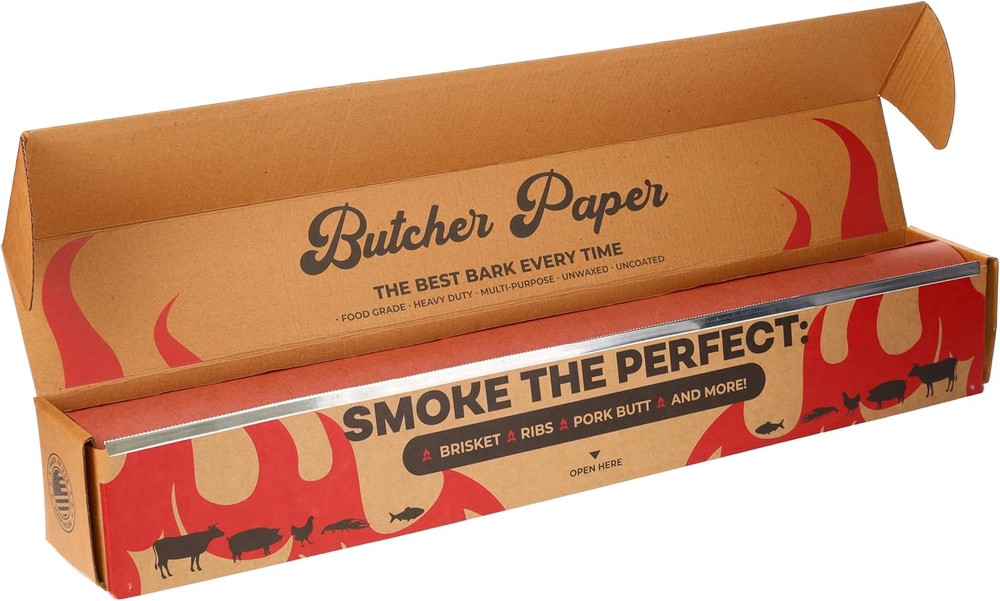 Bryco Goods Pink Butcher Paper Roll with Dispenser Box, 24″ x 175′ (2100”) Food-
