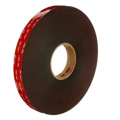3M 5952 VHB Tape, Black 1/2″ Wide x 36 Yards Long, 45.0 Mil (Pack of 1)