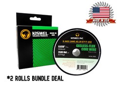 (Made in USA) E71T-GS .030 in. Dia 2lb Gasless-Flux Core Wire Welding (2 Rolls)