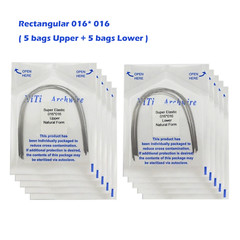 100PCS Dental Orthodontic Niti Arch Wire Natural Form Arches Round Rectangular