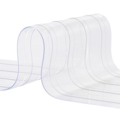 VEVOR Strip Curtain Ribbed PVC Door Curtain 150’x8″ Roll Cooler Freezer Plastic