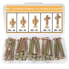Crib Screws Hardware Replacement Kit -25 Set 25 sets, galvanized