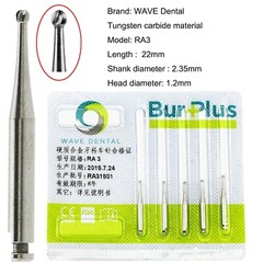 WAVE Dental Bur Carbide Round Latch RASURG L Surgical LA 22mm 26mm 34mm Length