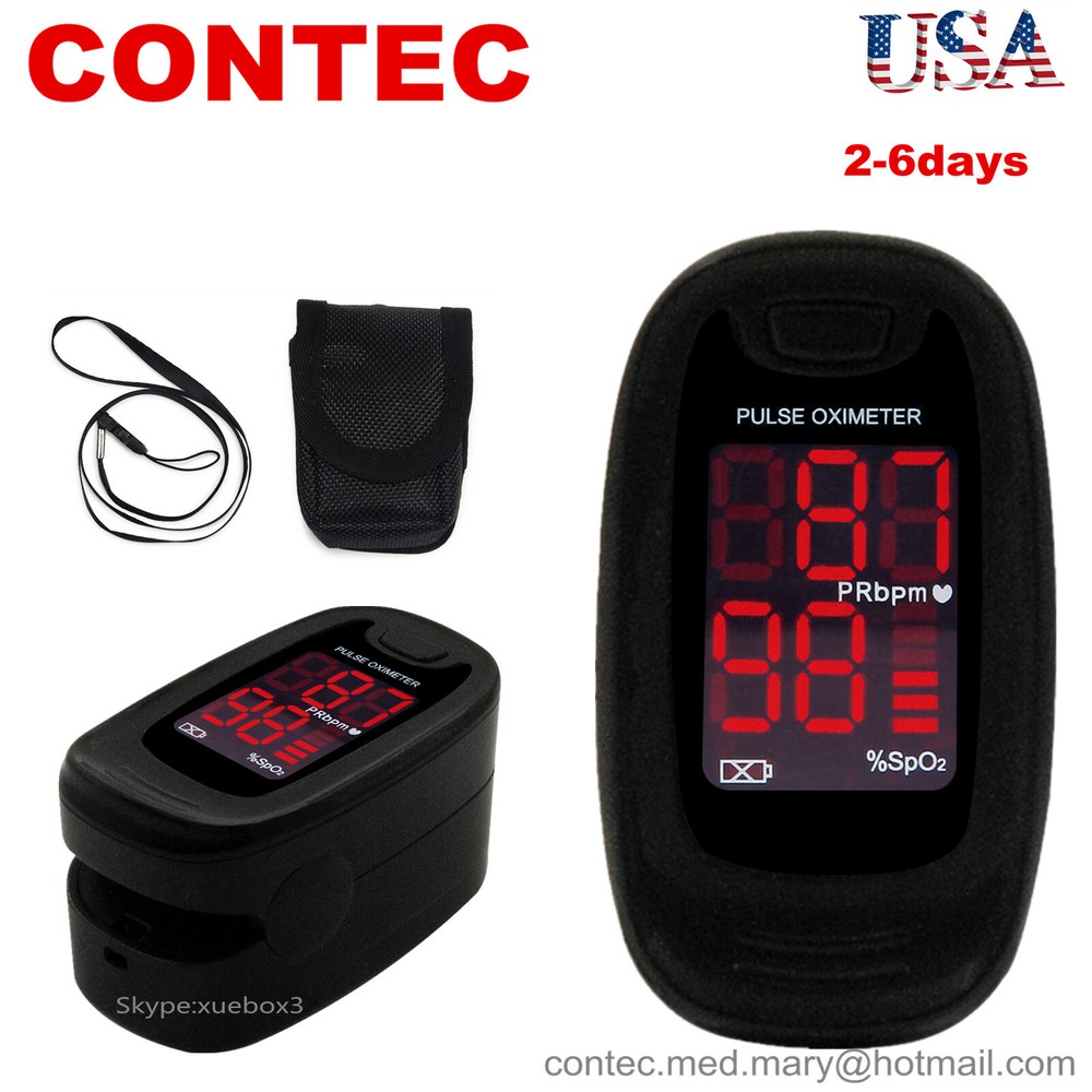 Finger Pulse Oximeter SPO2 Sensor Pulse Heart Rate Blood Oxygen O2 measure FDA