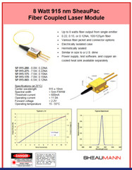 915nm Fiber Laser Module – Sheaumann SP-915-10-1022-6 (915nm, 6W)