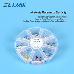 10Boxes Dental Fiber Post Kit Screw/Straight Post Quartz Glass Thread Pile