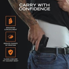 Rounded IWB Holster Fits: Glock 43 43X Holster – RH – Carbon Fiber Black Kyde…