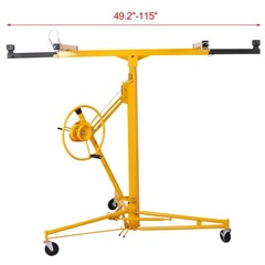 FOREOCELIV 11ft Drywall Lift Panel Hoist Jack Lifter 150 lbs Ceiling Wall Yellow