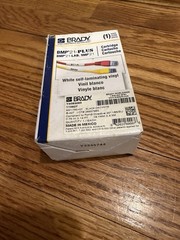 Lot Of 3 Brady White Self Laminating Vinyl 0.75 In X 14 Ft BMP21 Plus Lab M21