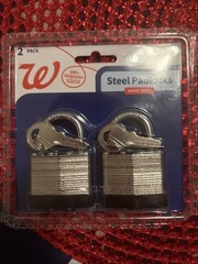 Complete Home 2 Pack Heavy Duty Steel Padlocks – Lock Size 1.5 IN (38 mm)